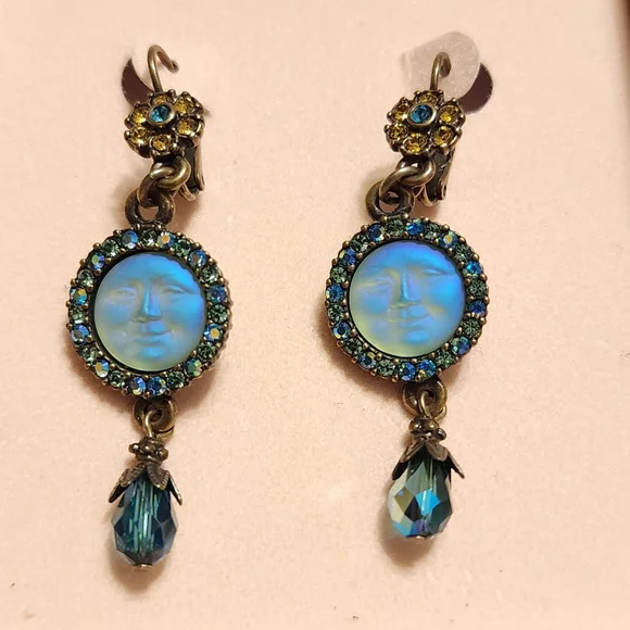 Kirk's Folly Seaview Moon Magic Iridescent Moon Necklace & Earrings Set